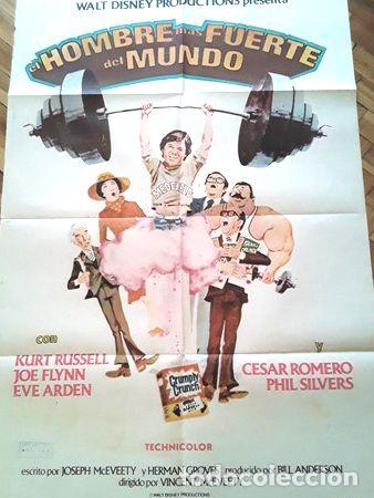 Kino: afiche cine el hombre mas fuerte del mundo walt disney kurt