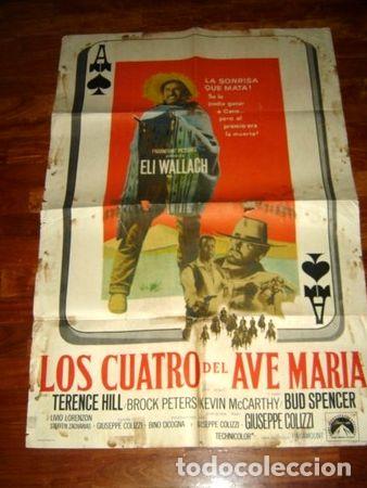 Kino: afiche los cuatro del ave maria argentina movie poster 1968