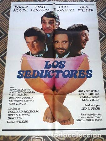 Cine: los seductores afiche roger moore lino ventura 23213