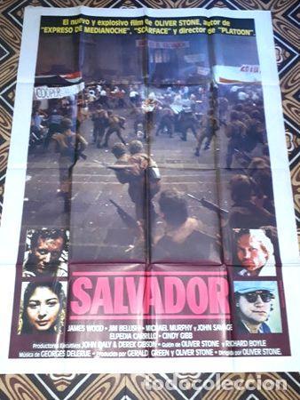 Kino: salvador afiche tamano doble james wood oliver stone 923