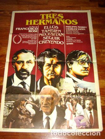 Kino: afiche de cine tres hermanos philippe noiret francesco rosi