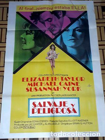 Cine: salvaje y peligrosa afiche elizabeth taylor mcaine 23114