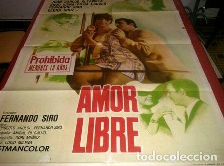 Cine: amor libre afiche de cine c216 - Foto 1