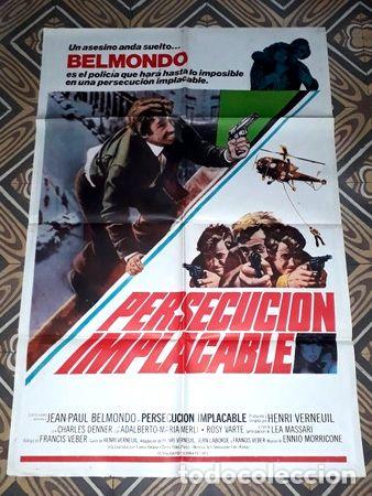 Kino: persecucion implacable afiche jean paul belmondo 23295