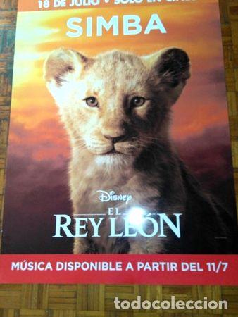 Cine: poster original de cine de simba del rey leon de cartelera