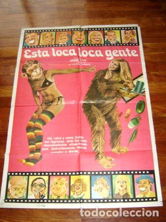 Kino: afiche de cine esta loca loca gente 1976 jamie uys