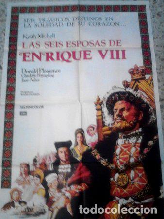 Kino: afiche las seis esposas de enrique viii 1972