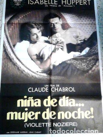 Kino: chabrol y huppert afiche nina de dia mujer de noche 1978