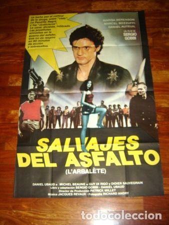 Kino: afiche de cine salvajes del asfalto daniel auteuil 1984