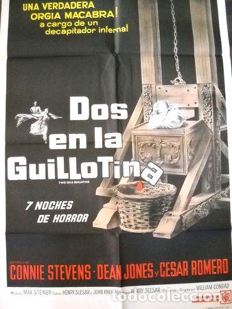 Kino: afiche cine dos en la guillotina terror clasico cesar romero