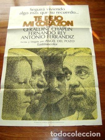 Kino: afiche de cine te dejo mi corazon geraldine chaplin del pozo