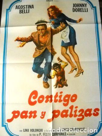 Kino: afiche cine contigo pan y palizas agostina belli festa campe