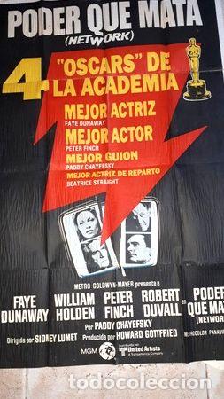 Cine: antiguo afiche de la pelicula poder que mata n 107 - Foto 1