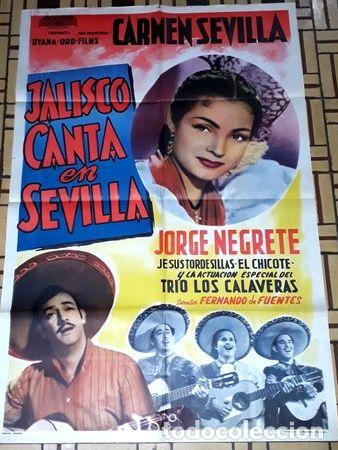 Cine: jalisco canta en sevilla afiche carmen sevilla negrete 23273