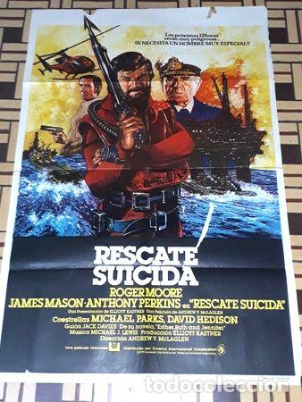 Cine: afiche rescate suicida roger moore aperkins jmason 848