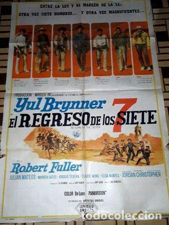 Kino: el regreso de los siete afiche ybrynner rfuller 528
