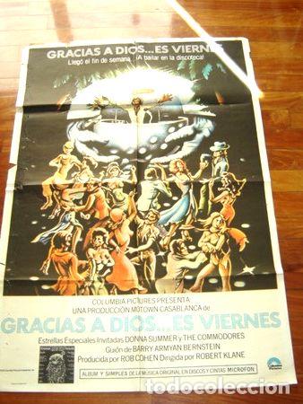 Kino: afiche de cine gracias a dios es viernes donna summer