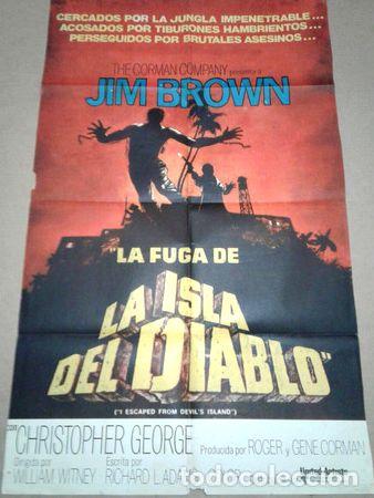 Kino: afiche la fuga de la isla del diablo jim brown corman 401
