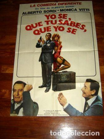 Kino: afiche de cine yo se que tu sabes que yo se alberto sordi