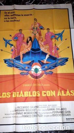 Kino: afiche antiguo de la pelicula los diablos con alas n 30