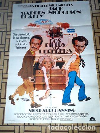 Kino: dos pillos y la heredera afiche jack nicolson wbeatty 1085