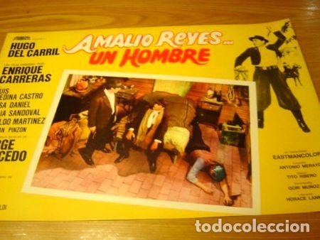 Kino: lobby card amalio reyes un hombre hugo del carril carreras