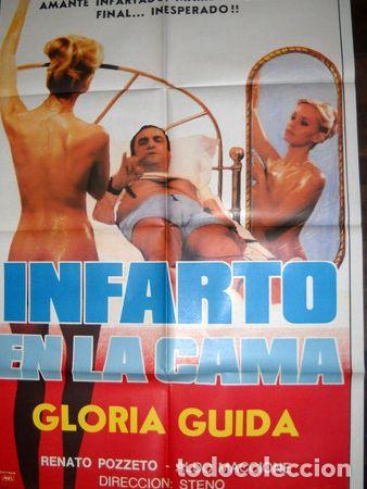 Kino: afiche cine infarto en la cama gloria guida steno italiano