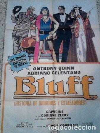 Cine: adriano celentano afiche bluff 1977 - Foto 1