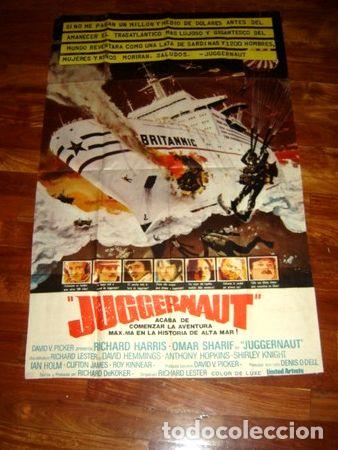Kino: afiche de cine juggernaut richard harris omar sharif 1974