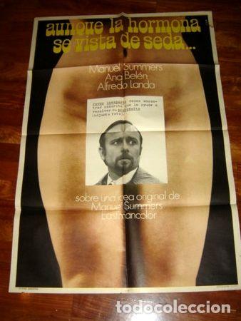 Cine: afiche de cine aunque la hormona se vista de seda ana belen