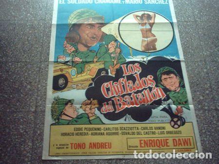 Kino: afiche de cine los chiflados del batalln soldado chamame