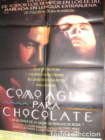 Kino: afiche cine como agua para chocolate laura esquivel alfonso