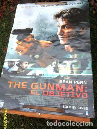 Kino: afiche cine pelicula the gunman el objetivo sean penn