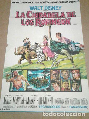 Kino: la ciudadela de los robinson afiche walt disney 404