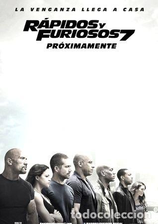 Kino: poster original cine rapidos y furiosos 7