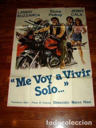 Kino: afiche de cine me voy a vivir solo lando buzzanca marco risi