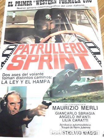 Kino: afiche cine patrullero spring western f1 stelvio massi merli