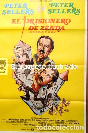 Kino: el prisionero de zenda 1952 antiguo afiche peter sellers