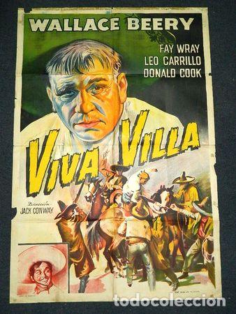 Kino: afiche de cine viva villa wallace beery
