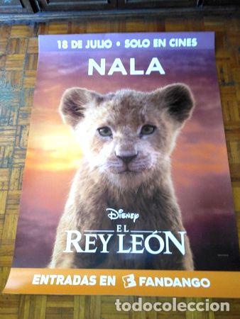 Cine: poster original de nala rey leon cines plastico lavable