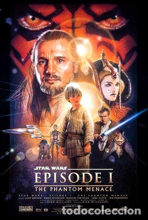 Kino: posters cine star wars episodios 1 a 6 peliculas 45x30 cm