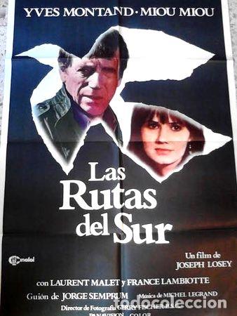 Kino: montand y losey afiche las rutas del sur 1977