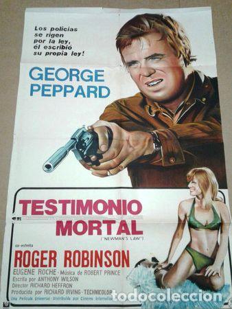 Kino: testimonio mortal afiche newmans law george peppard 399