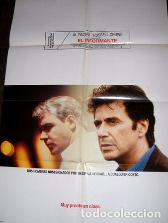 Kino: afiche cine el informante al pacino russell crowe accion