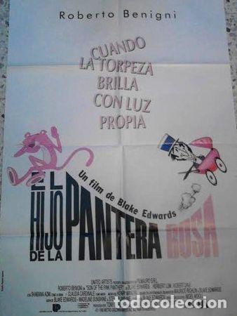 Cine: roberto benigni afiche el hijo de la pantera rosa