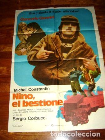 Cinema: afiche nino il bestione argentina movie moster 1974 corbucci