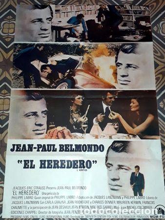 Cinema: el heredero afiche jean paul belmondo eric strauss 68
