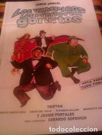 Kino: jorge porcel afiche los vampiros los prefieren gorditos 1974