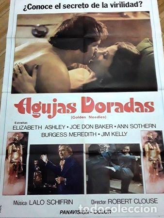 Kino: afiche cine agujas doradas golden needles artes marciales er