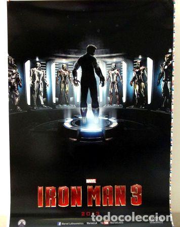 Kino: afiche de cine iron man 3 original 70 cm x 100 cm